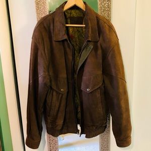 90s vintage leather coat in excellent condition, Men’s XL Tall